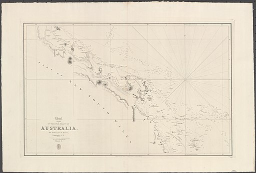 Sml Admiralty Chart No 1075_Chart_of_part_of_the_N.E._coast_of_Australia._Sheet_1,_Published_1824