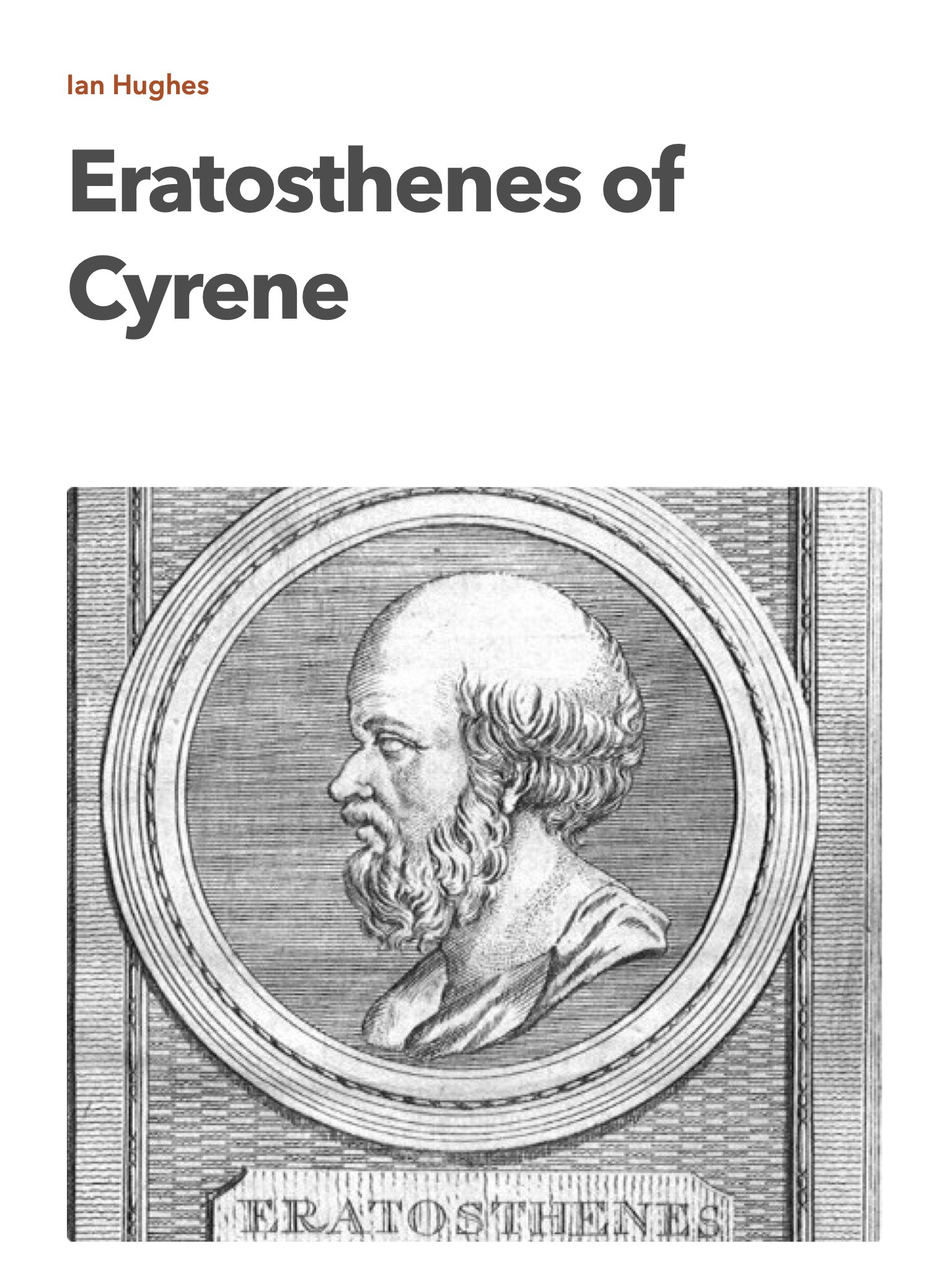 Eratosthenes of Cyrene booklet cover.1